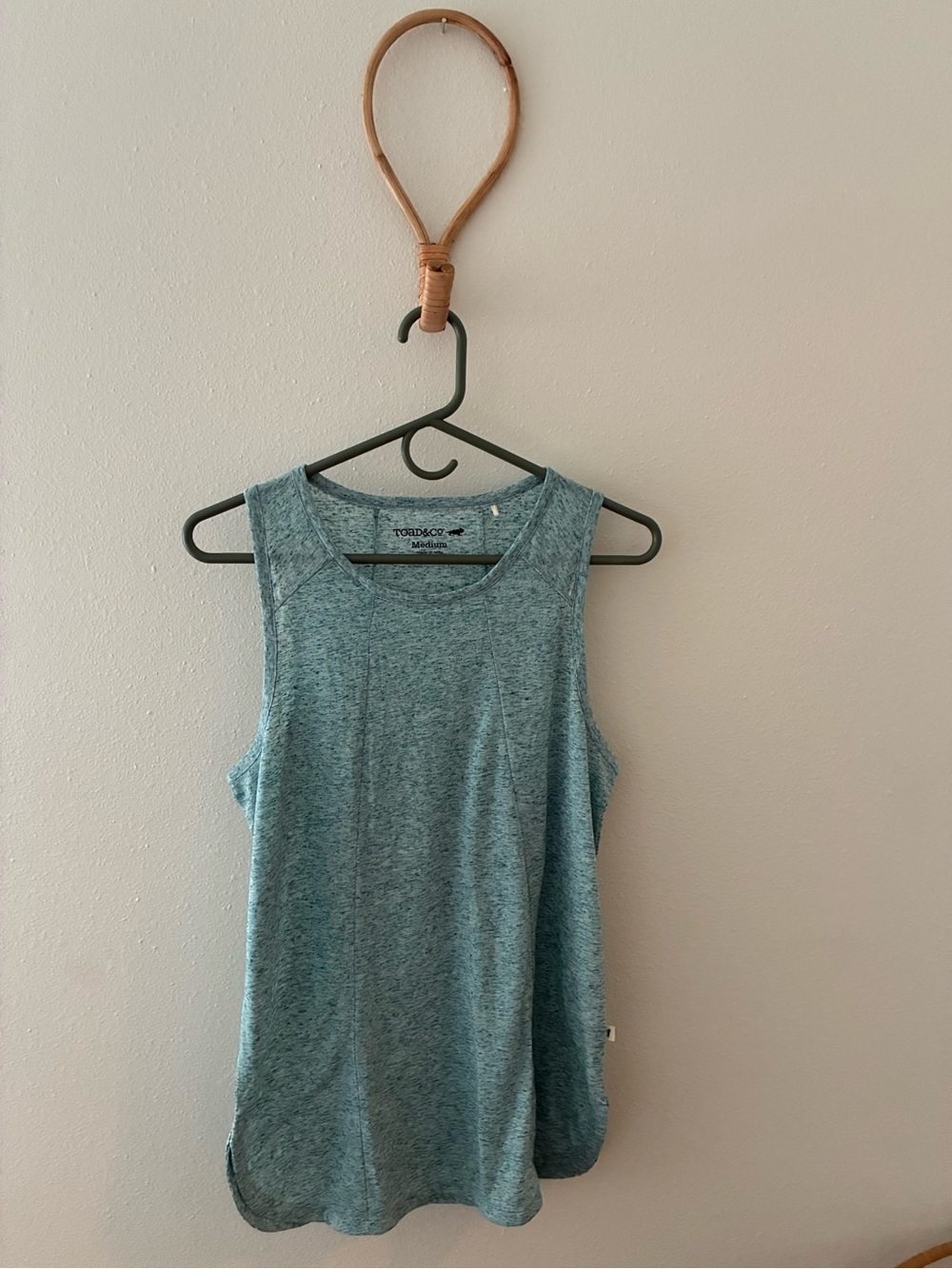Toad&Co Boundless Jersey Tank Top Space Dye Blue